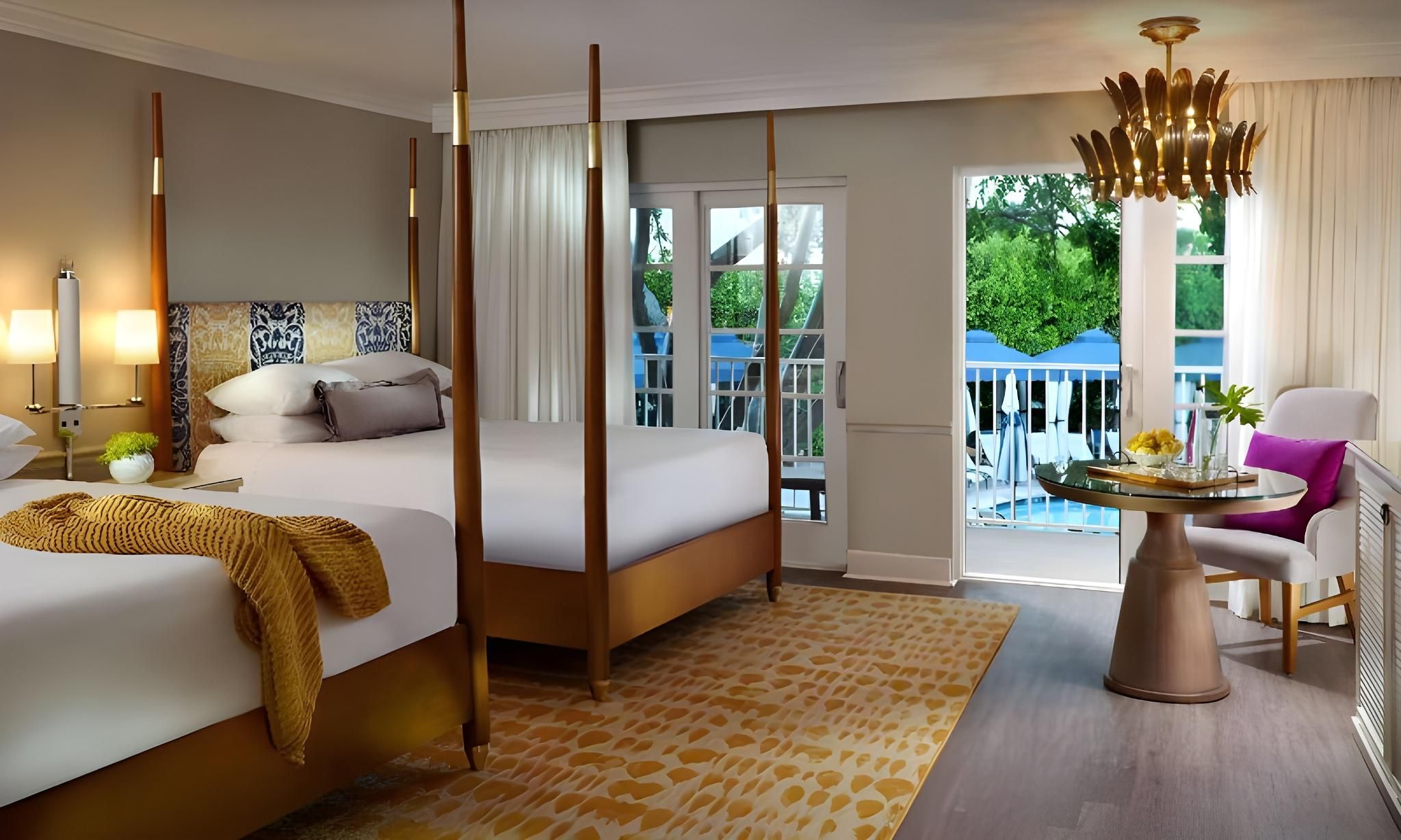 Pool View Guestroom, 2 Queens