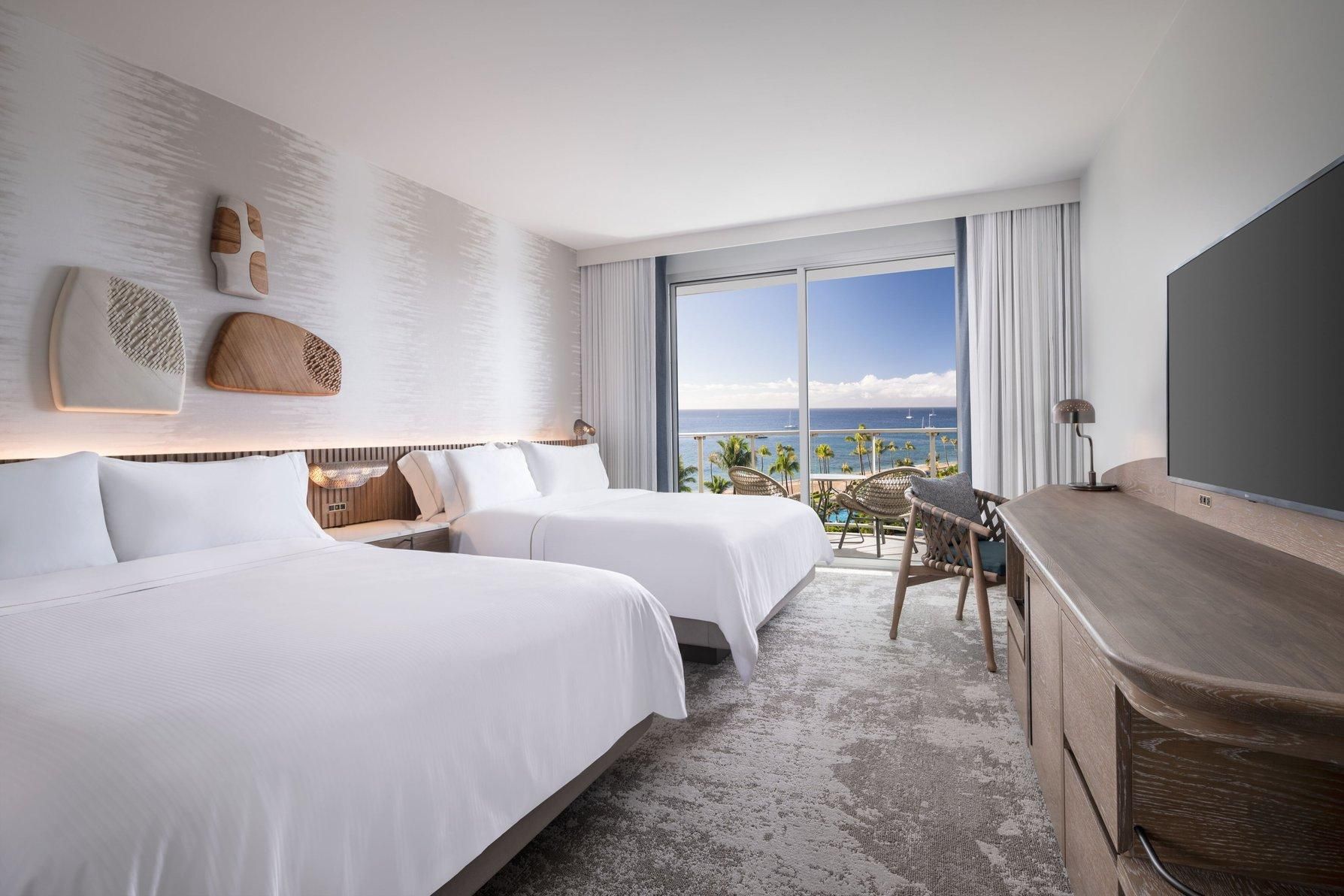 Kukahi - Superior, Guest room, 2 Queen, Ocean view, High floor, Balcony