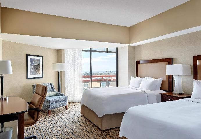 City View Balcony 2 Queen, Deluxe Guest Room, 2 Queen, Newly Renovated