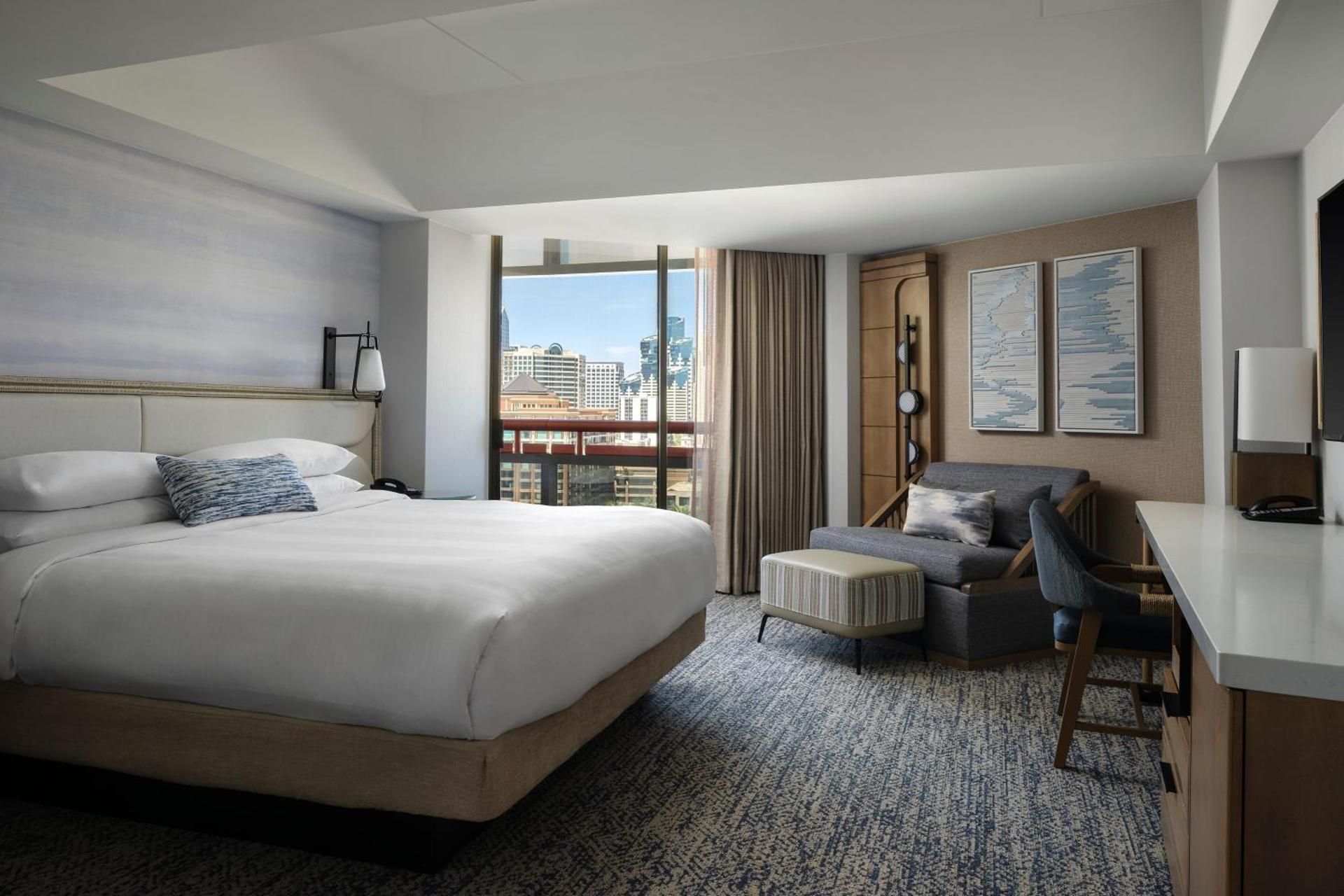 Deluxe King Room with City View and Balcony- Hearing Accessible