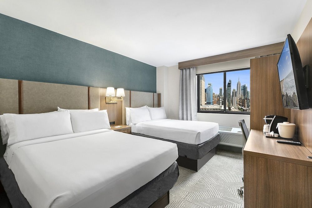 Standard Room, 2 Double Beds, City View