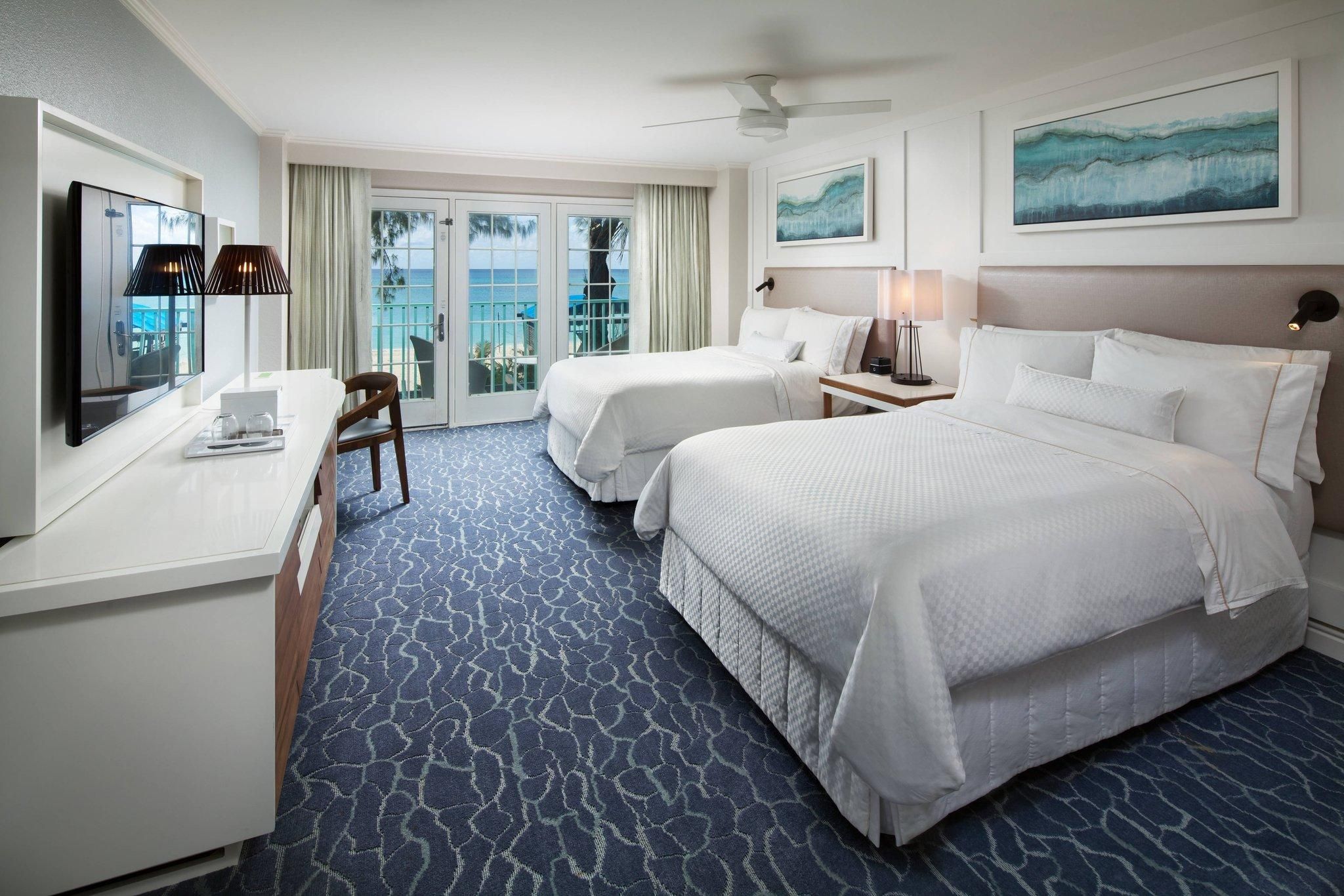 Deluxe Oceanfront, Guest room, 2 Double