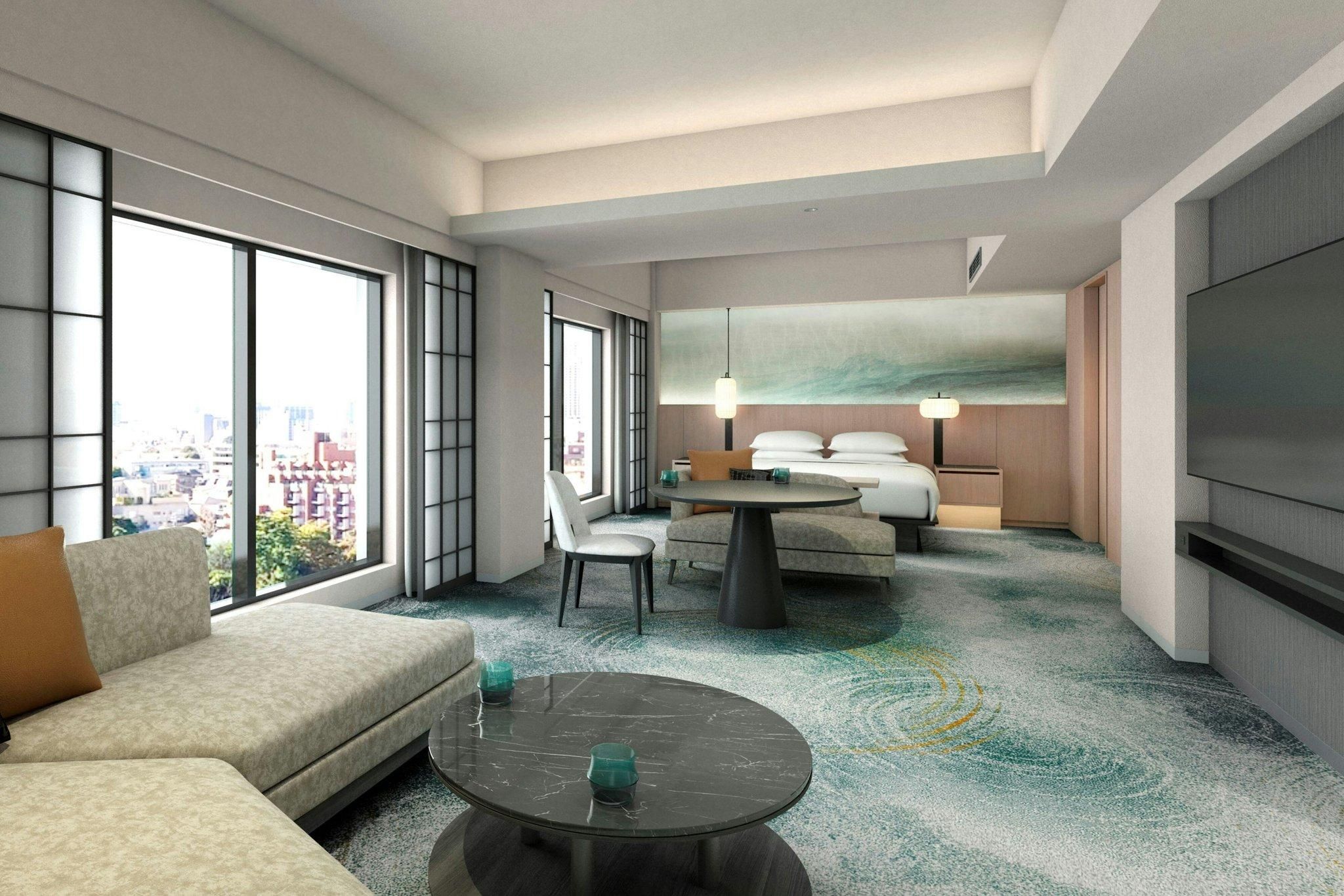 SUI JUNIOR SUITE TWIN, Club lounge access, Junior Suite, 2 Twin, Corner room