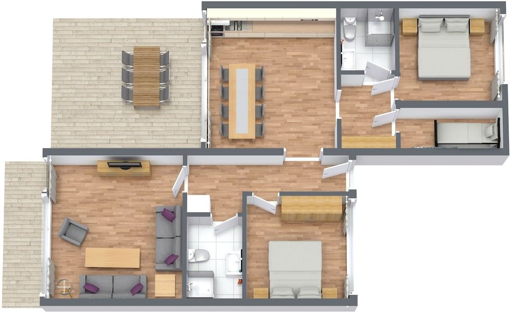 Room layout blue print