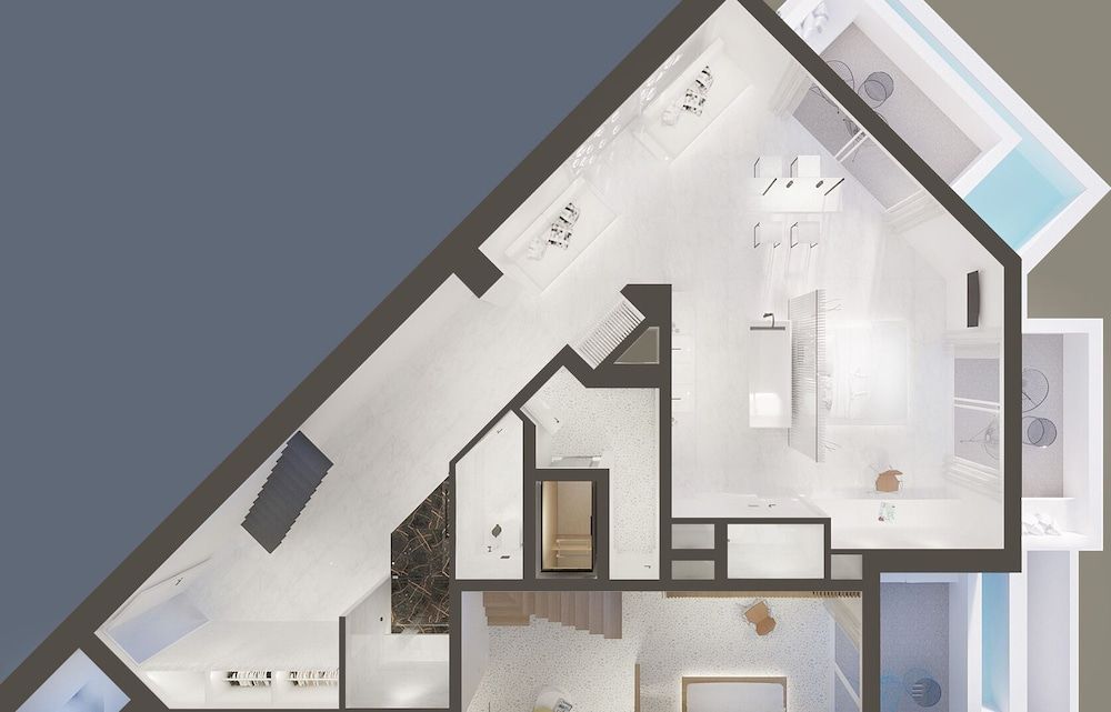 Room layout blue print