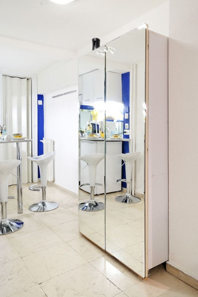 Santorini Style in Athens, Greece Design Studio Suite, 1 Double Bed, City View 11