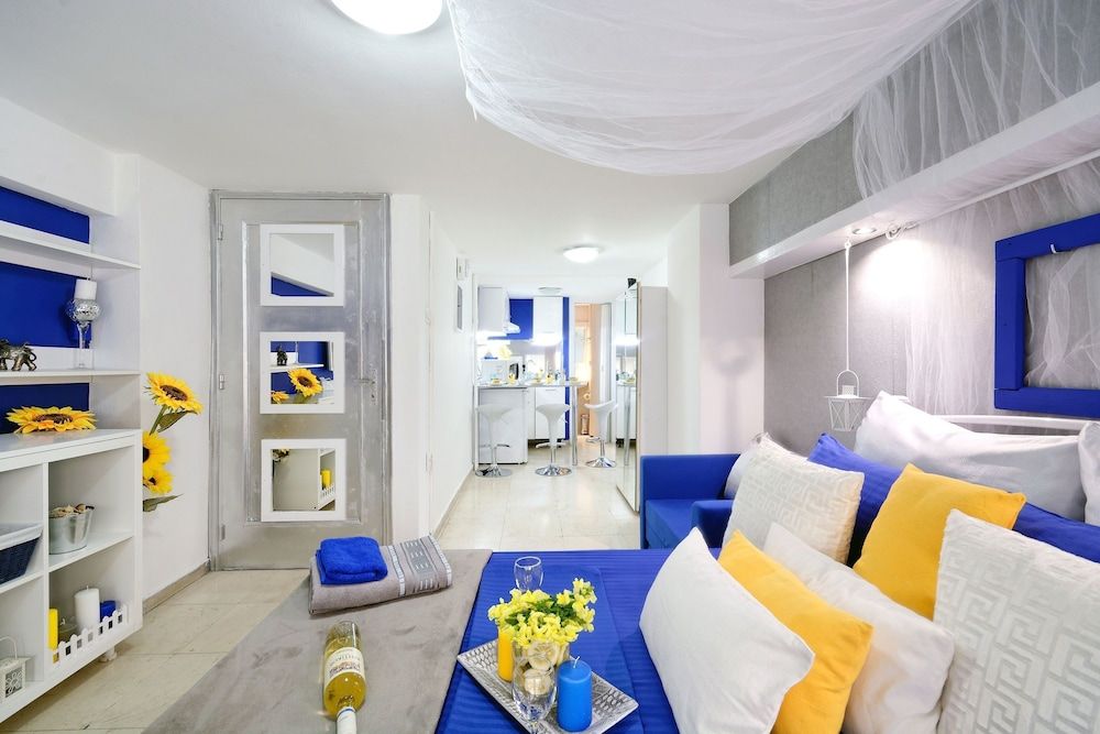 Santorini Style in Athens, Greece Design Studio Suite, 1 Double Bed, City View 3