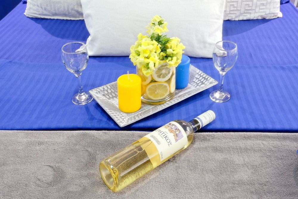 Santorini Style in Athens, Greece Design Studio Suite, 1 Double Bed, City View 4