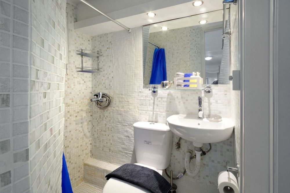 Santorini Style in Athens, Greece Design Studio Suite, 1 Double Bed, City View 12