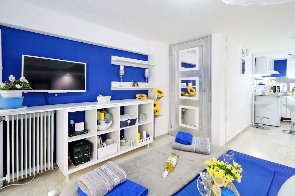 Santorini Style in Athens, Greece Design Studio Suite, 1 Double Bed, City View 19