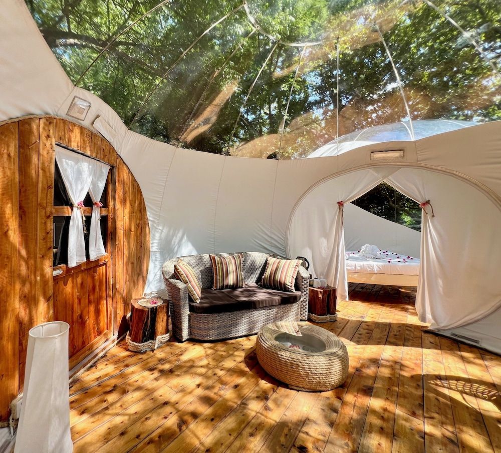 Rock and Sea Resort Panoramic Tent, 1 King Bed, Overwater 13