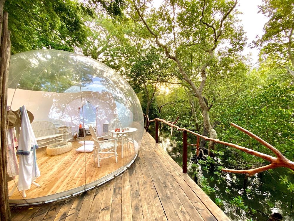 Rock and Sea Resort Panoramic Tent, 1 King Bed, Overwater 11