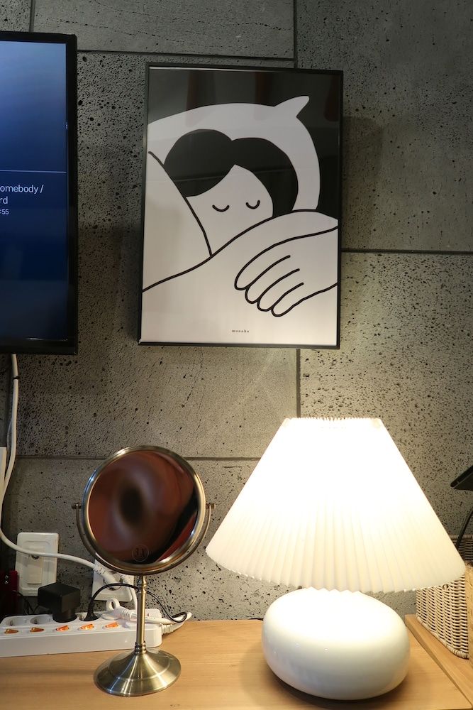 Andong Poong-gyung HOSTEL n LIBRARY Premium Quadruple Room, 1 Bedroom, Kitchenette, Hill View 17