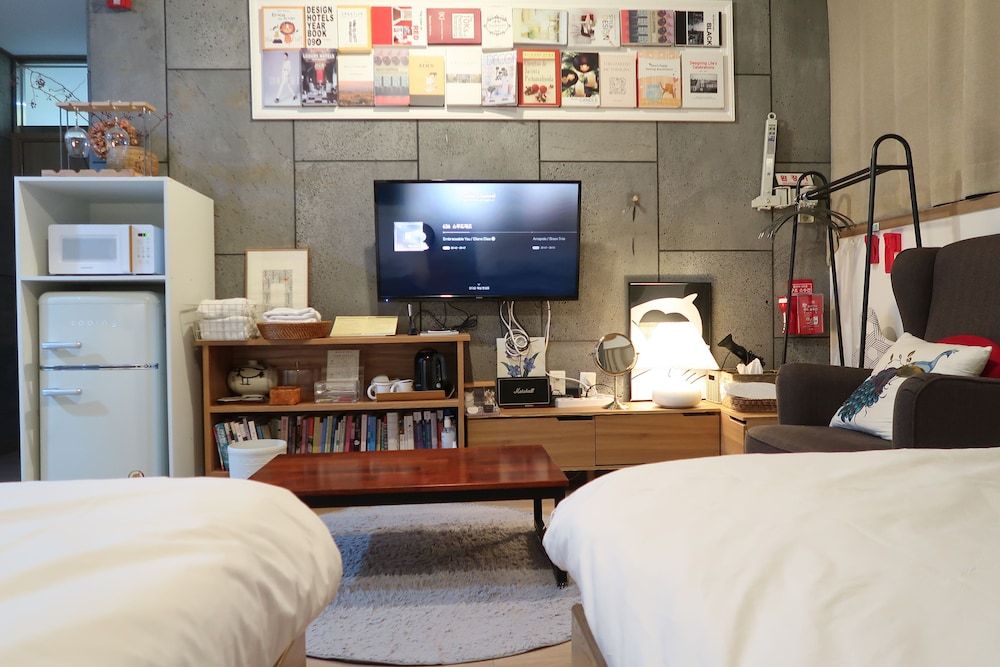Andong Poong-gyung HOSTEL n LIBRARY Premium Quadruple Room, 1 Bedroom, Kitchenette, Hill View 21