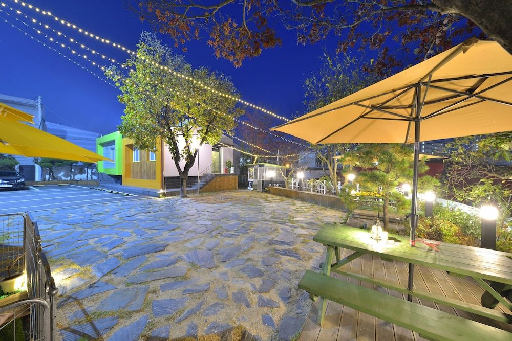 Front of property - evening/night