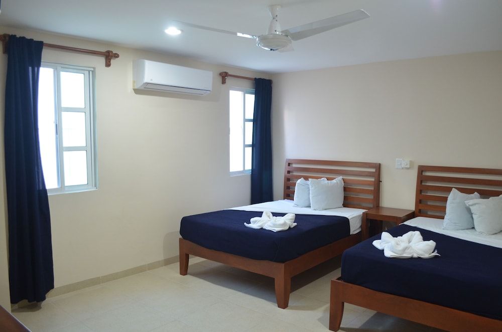 Progreso Beach Hotel Double Room, 2 Double Beds, Courtyard View