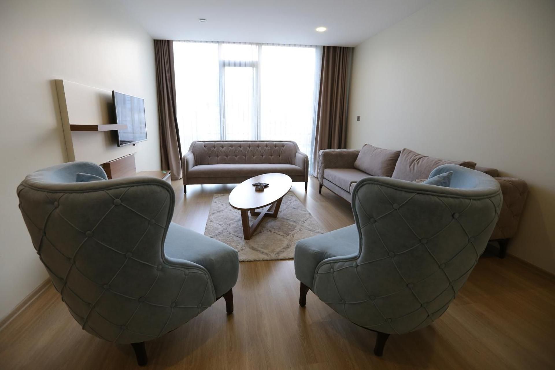 Apartment with Sofa Bed and City View