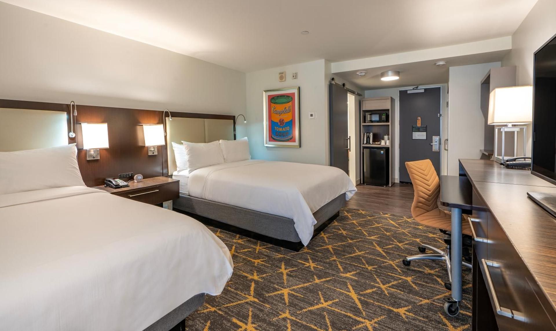 Premium Room with Two Queen Beds - City View and Pool Access