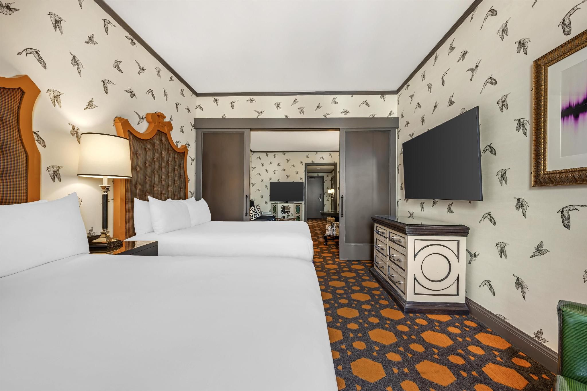 Mobility Accessible One Bedroom Suite Two Doubles Tub