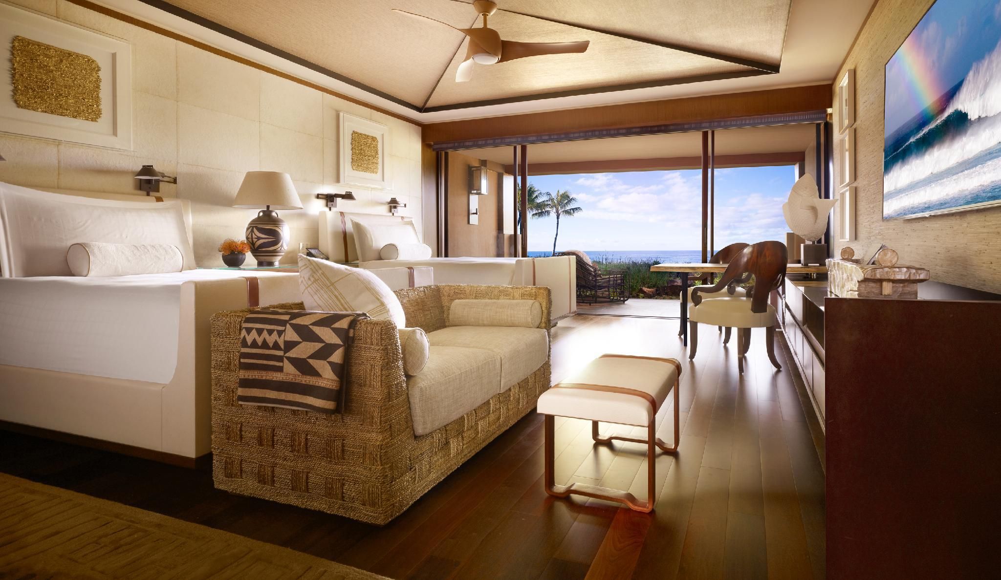 Ocean Front Room Two Double beds