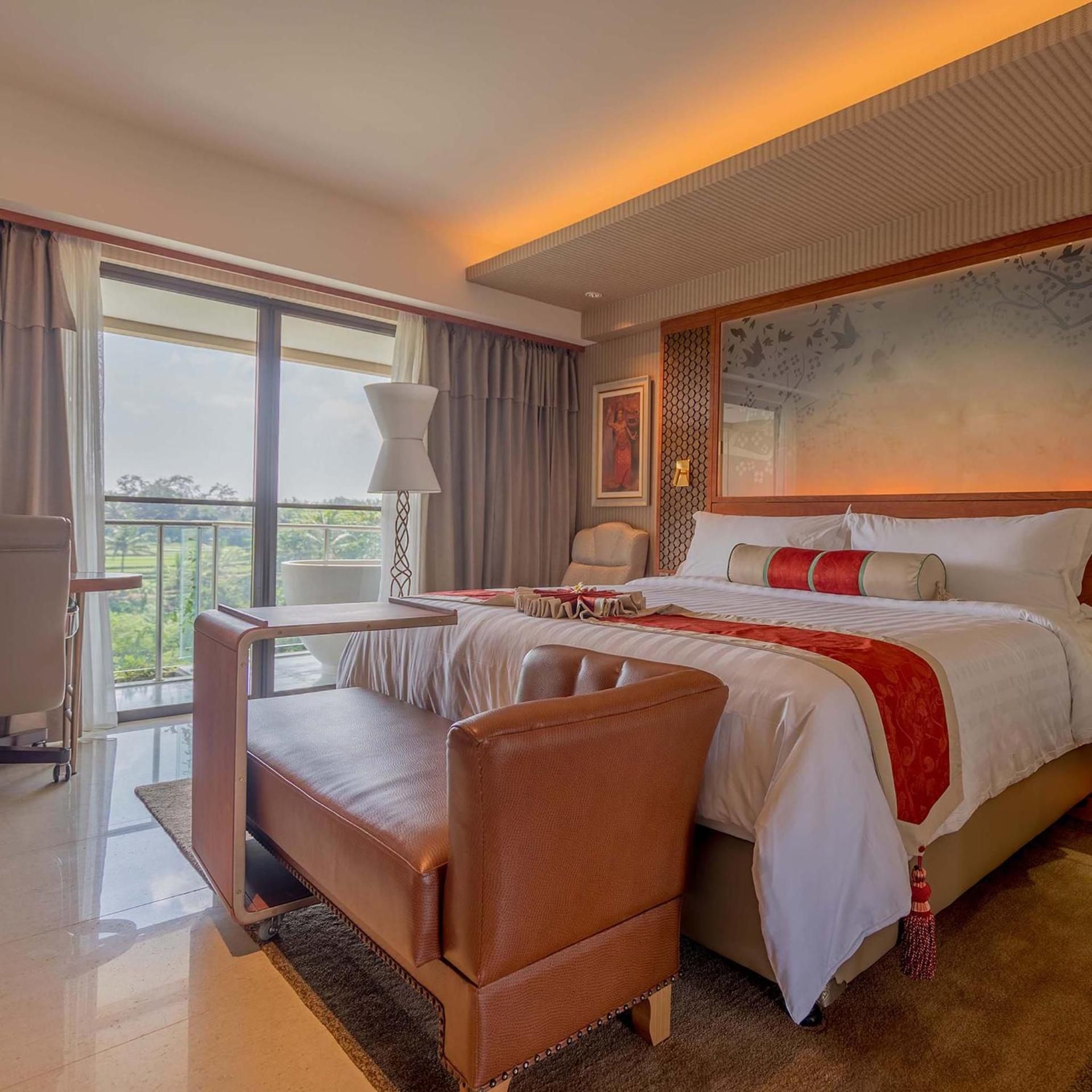 Deluxe Premium Rice Field View King Room with Outdoor Soaking Tub