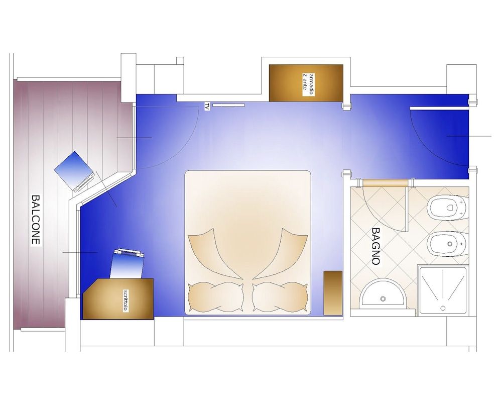 Hotel Larice Bianco Single Room (King Size) 2