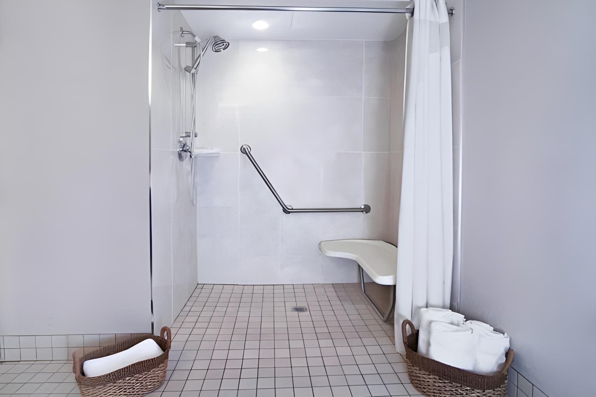 1 Double Standard Mobility Accessible Roll Shower