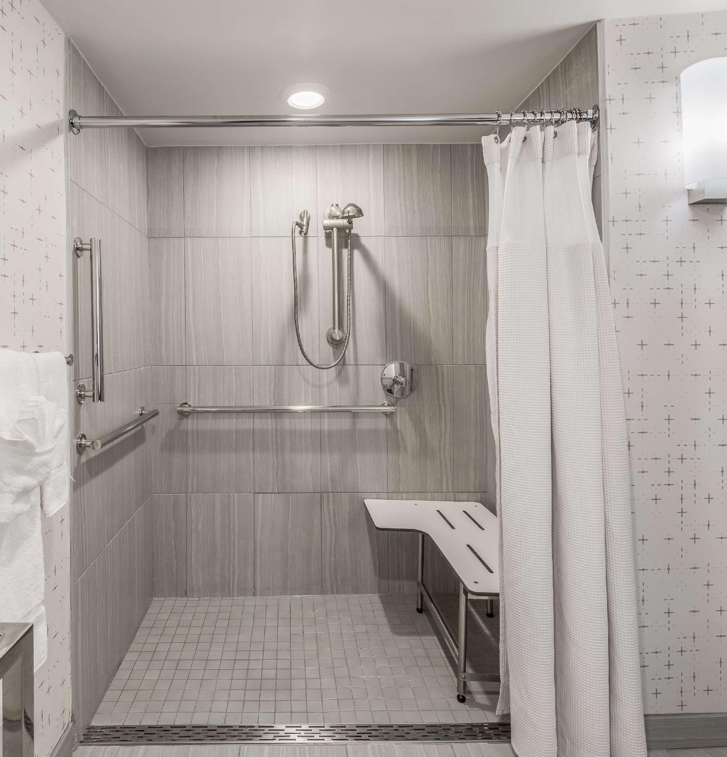 Mobility Accessible Deluxe King Roll-In Shower