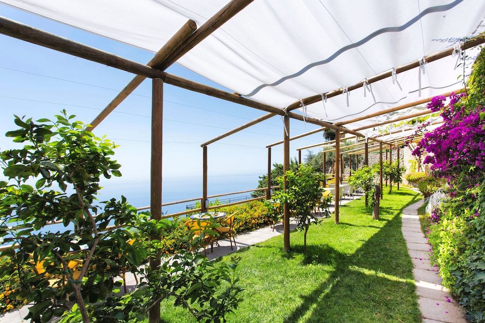 Outdoor wedding area