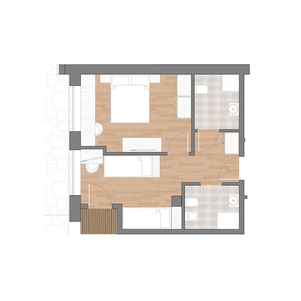 Room layout blue print