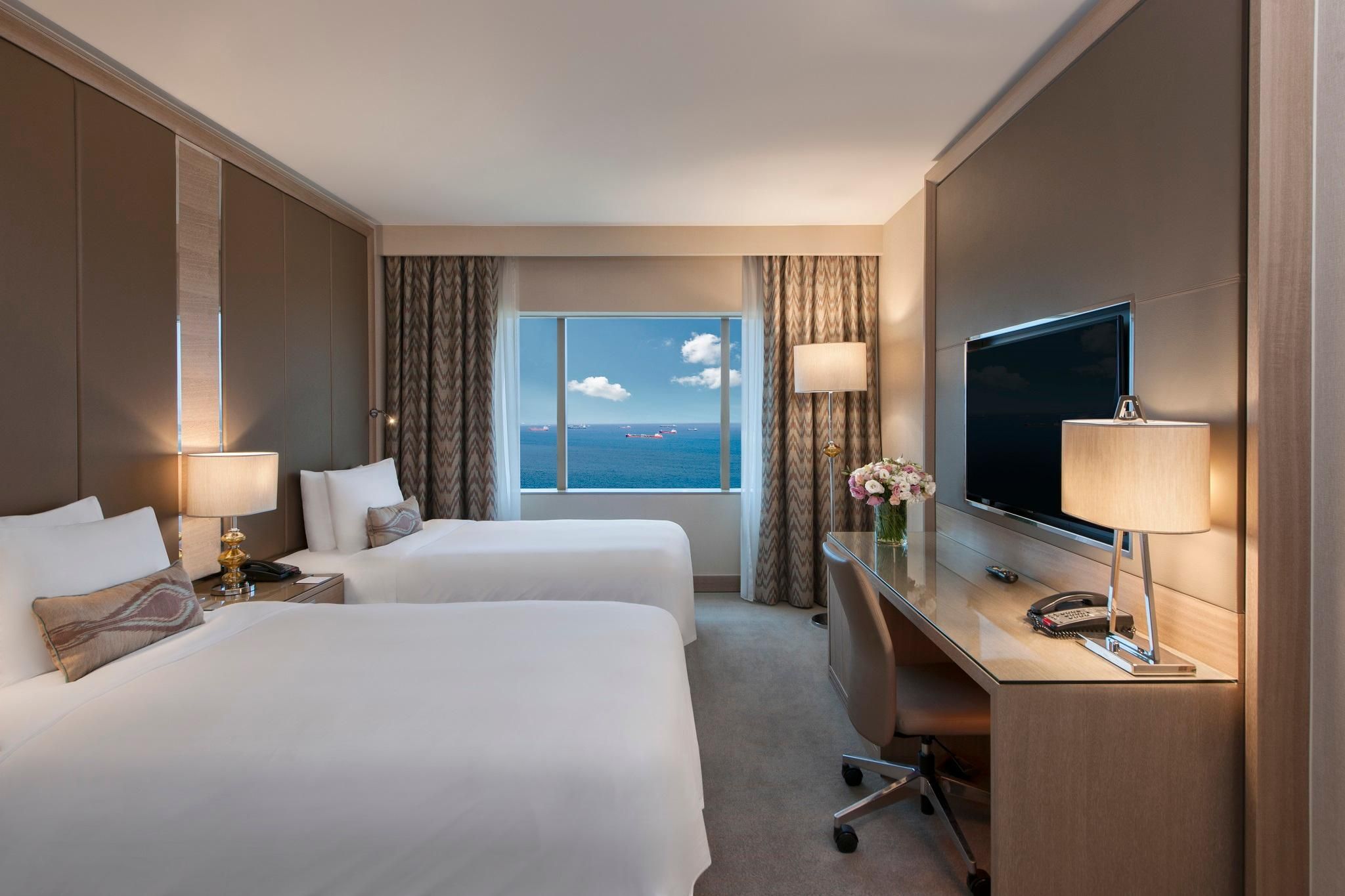 Club Sea 2 Twin Beds, Guest room, 2 Twin, Sea view
