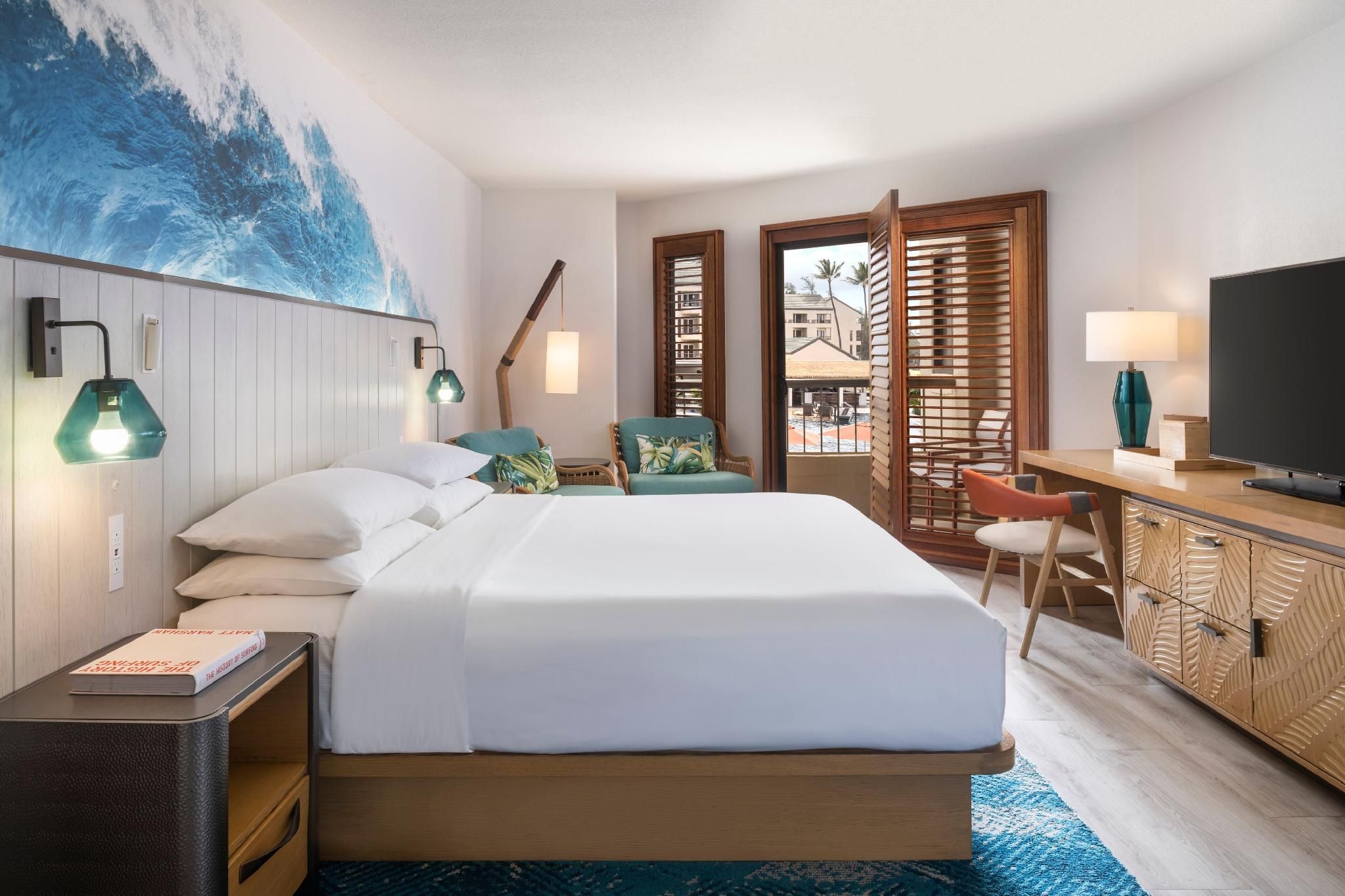 Partial Ocean View King, Guest Room, 1 King
