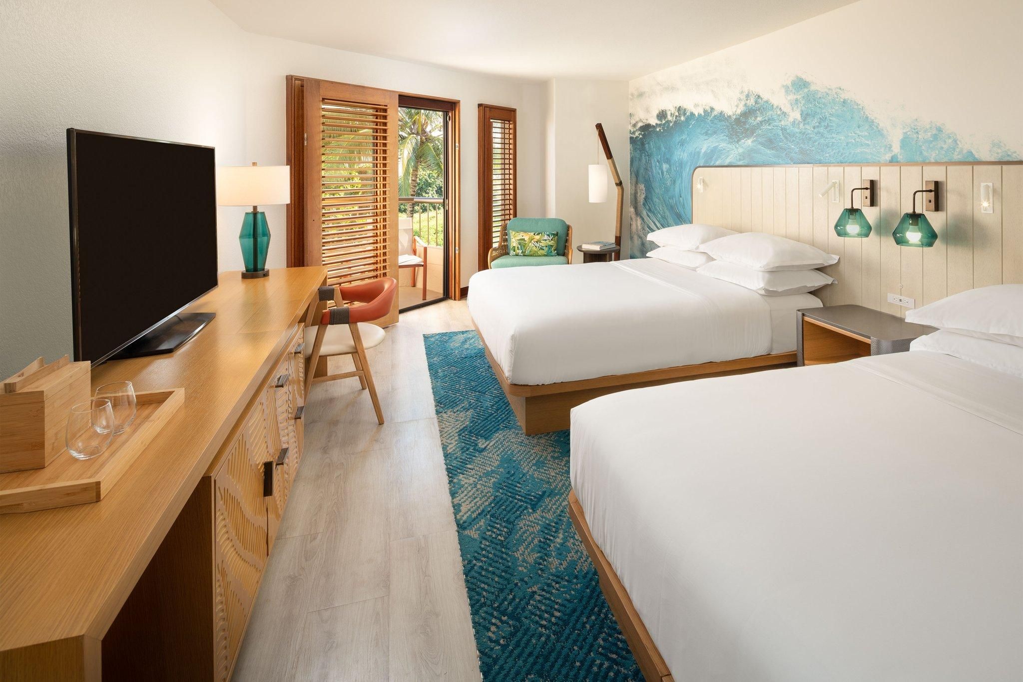 Ocean View Double Queen, Guest room, 2 Queen