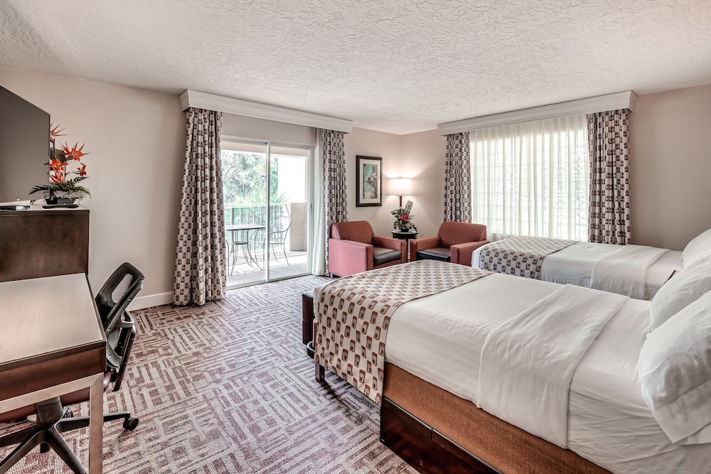 Room, 2 Double Beds, Accessible, Pool View (Hearing)