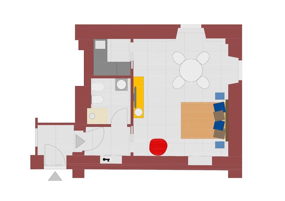 Room layout blue print