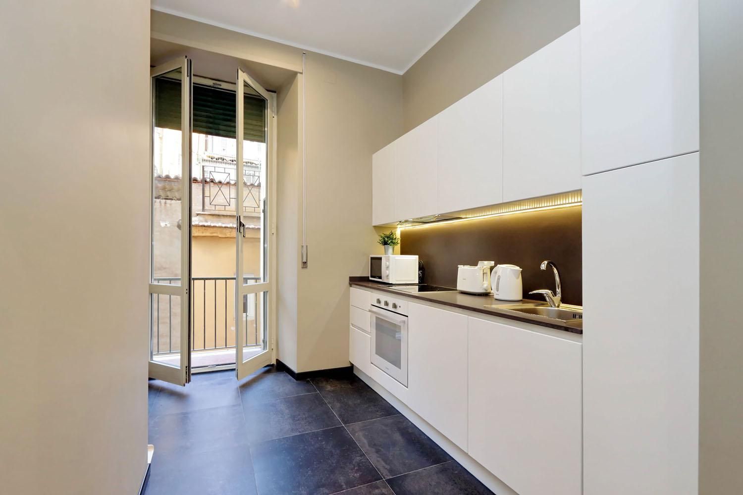 Three-Bedroom Apartment with Balcony