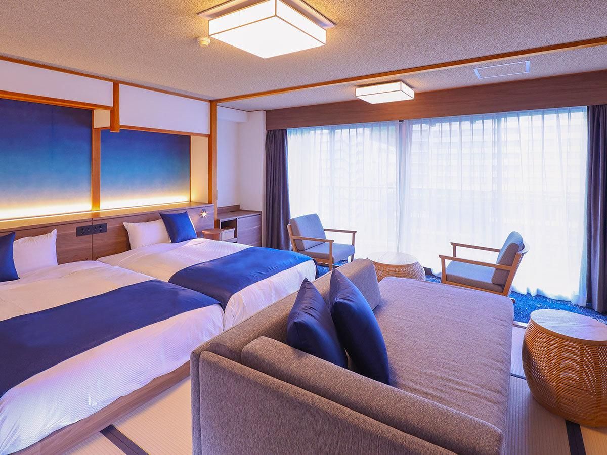 Superior Japanese-Style Twin Beds Holds 3 People, Shower Only, Non-Smoking