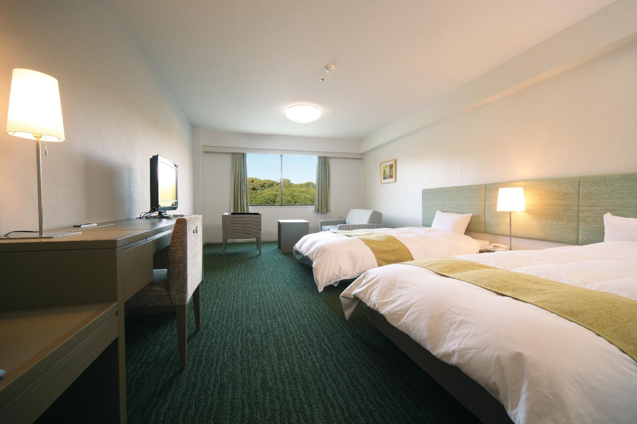 Classic Room with 2 single beds, Forest view.