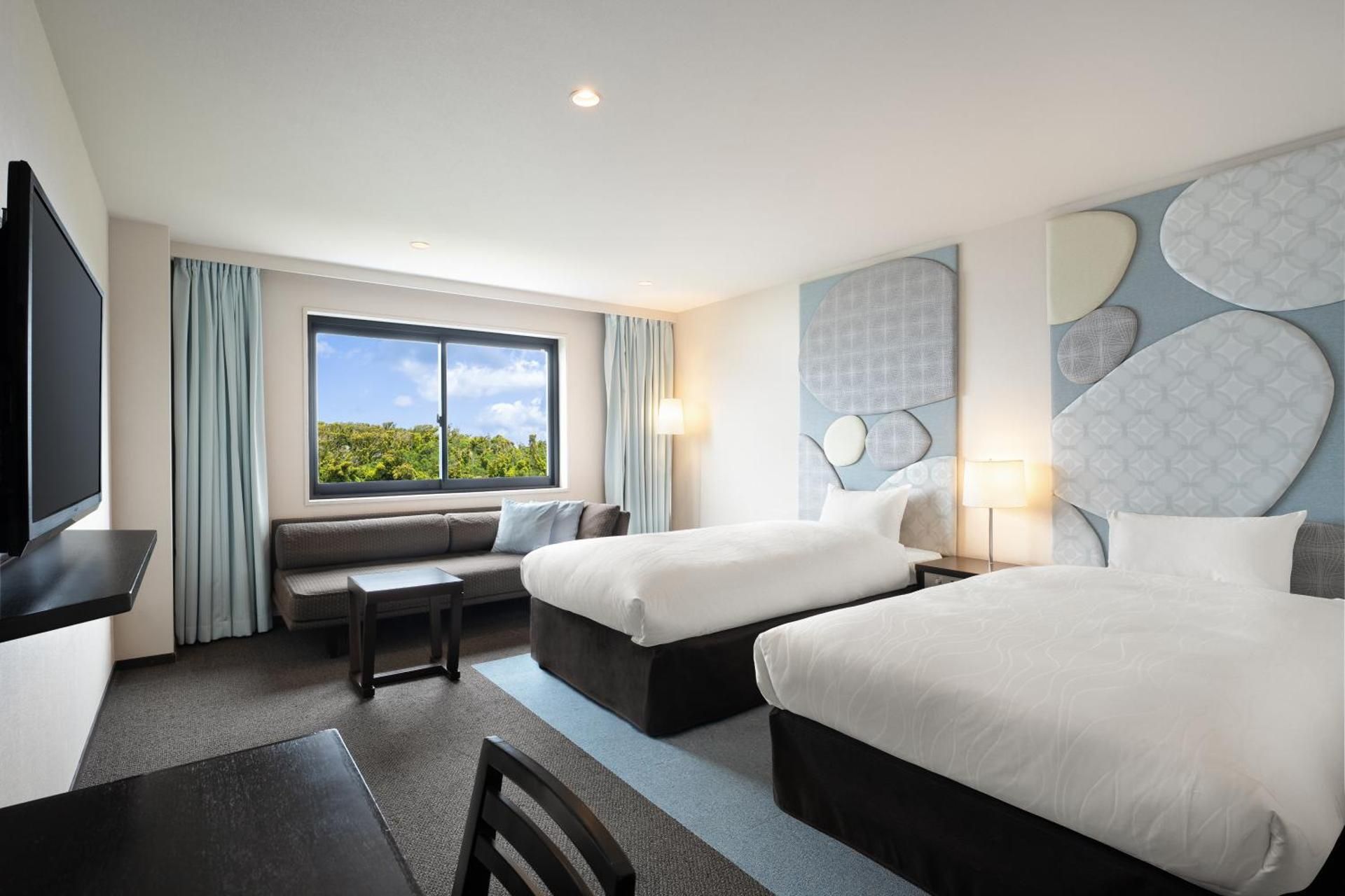 Standard Room with 2 single beds, Forest view.