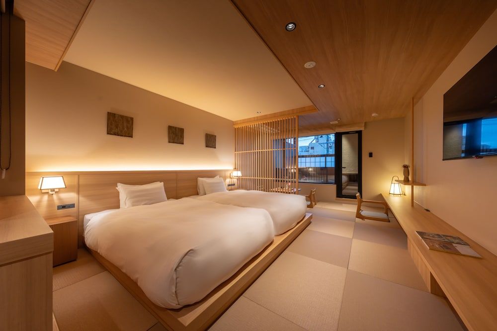 Japanese Style Twin-bed Room with Open Air Bath, Non Smoking