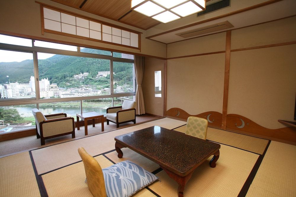 Japanese Style Room,10 Tatami Mats,with Half board (Hida Beef Set Dinner)