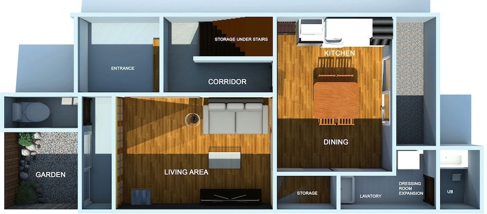 Room layout blue print