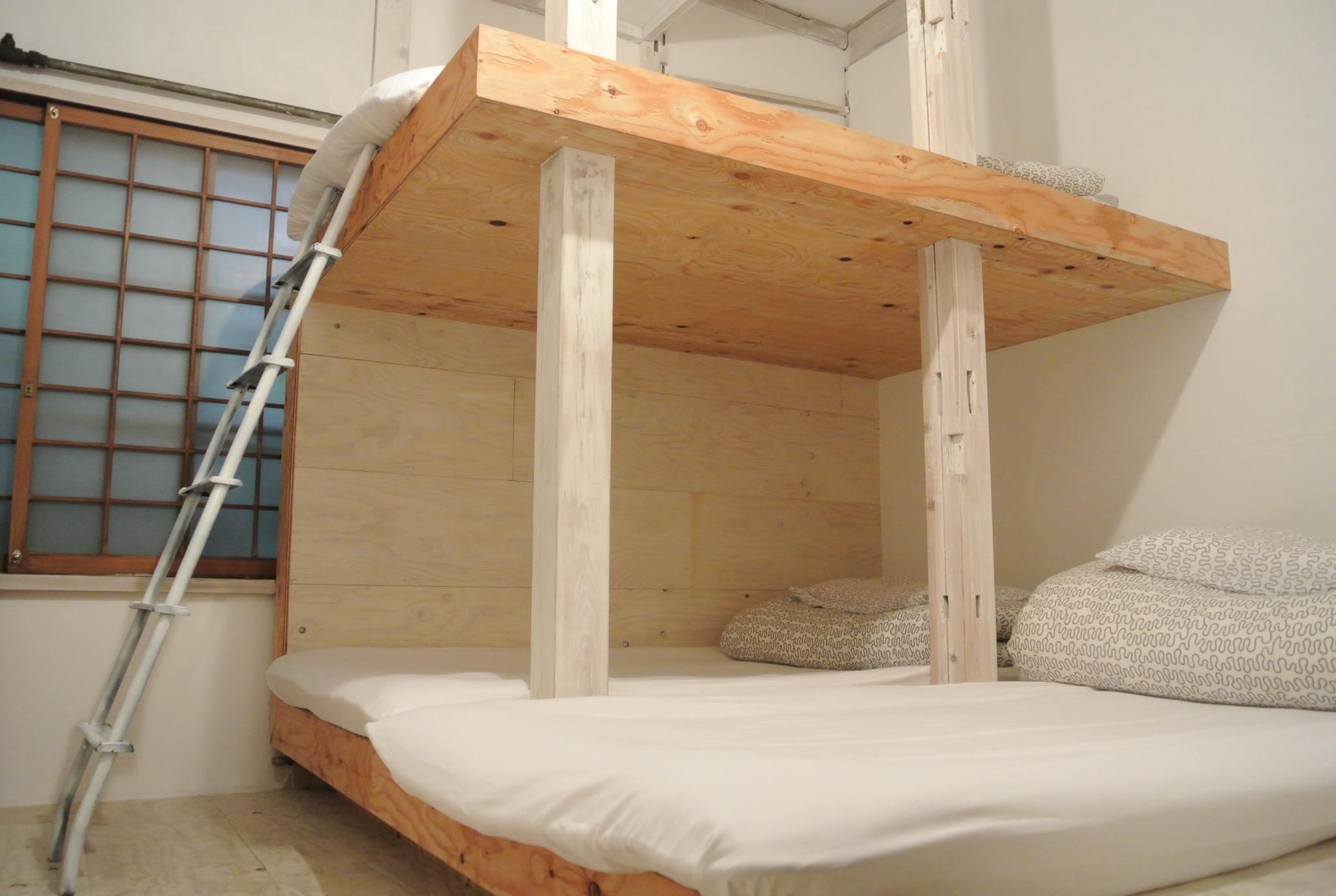 White Room with Shared Bathroom
