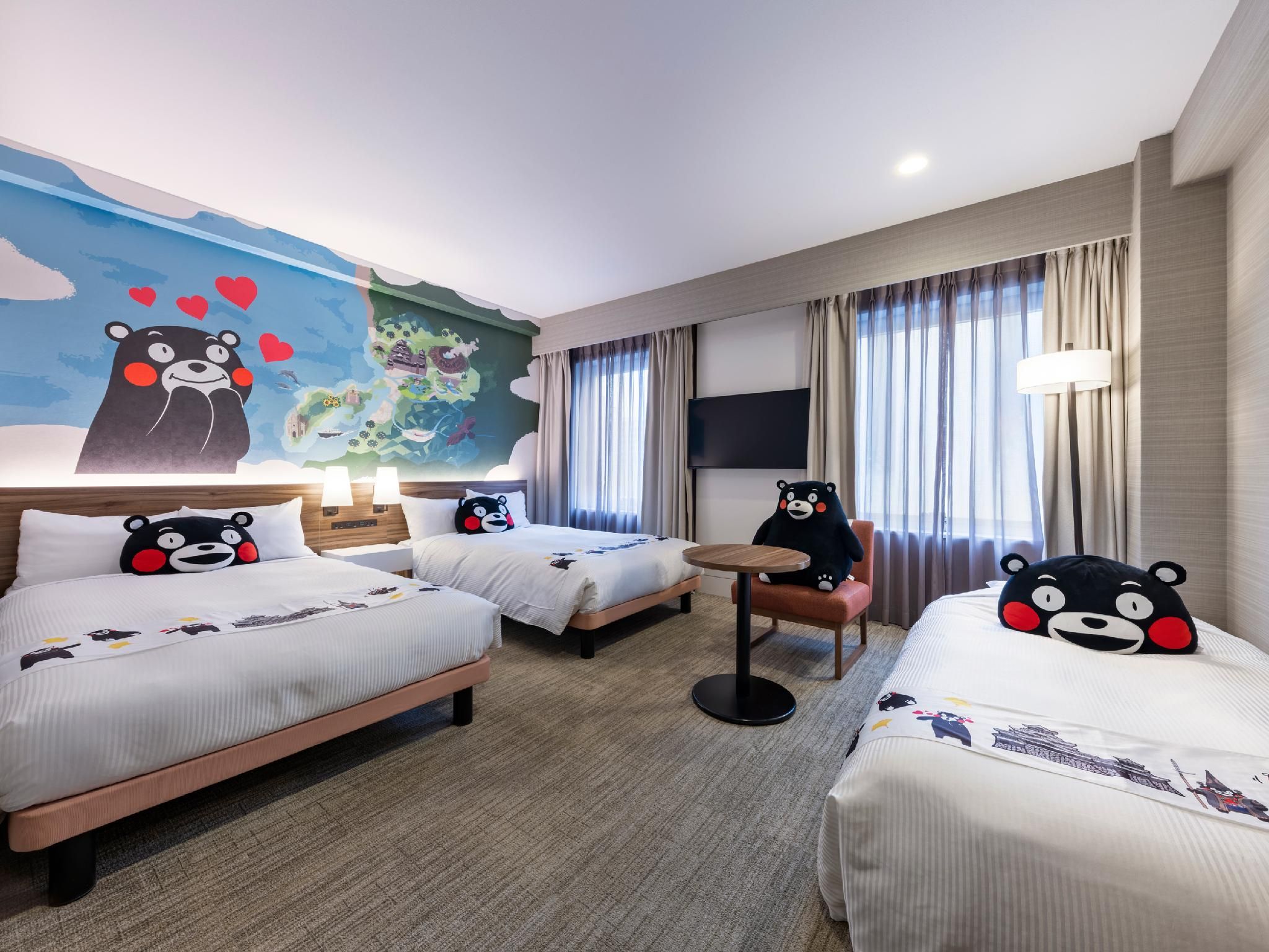 Kuma Room - 2 Standard Beds with 1 Extra Bed