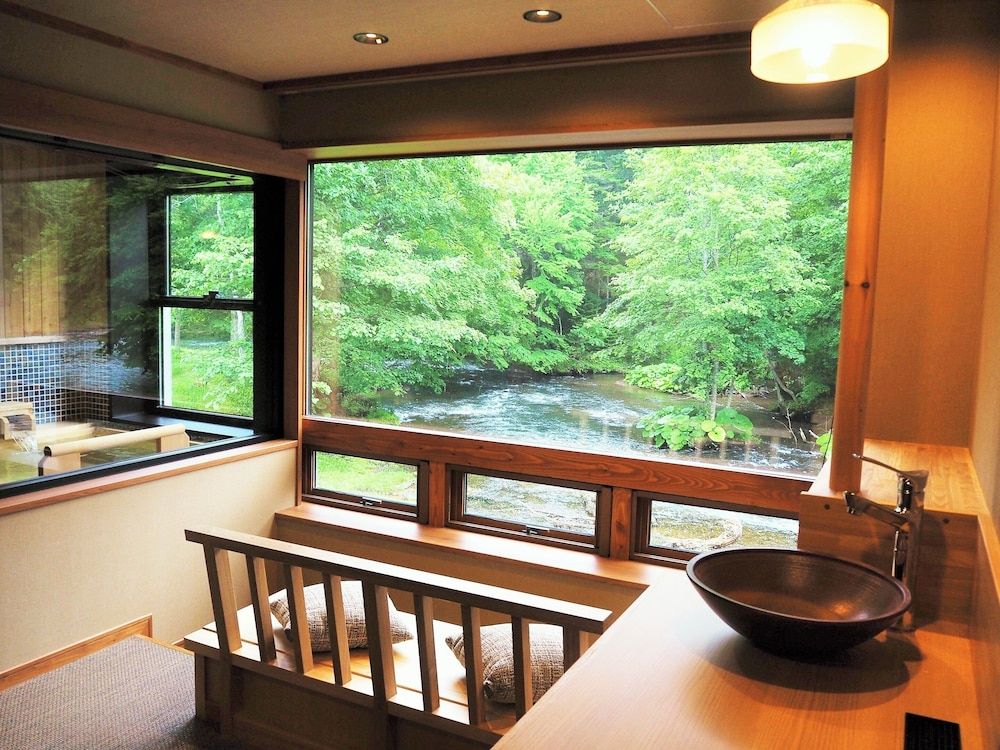Twin Room A with Private Hot Spring, Non Smoking, River View