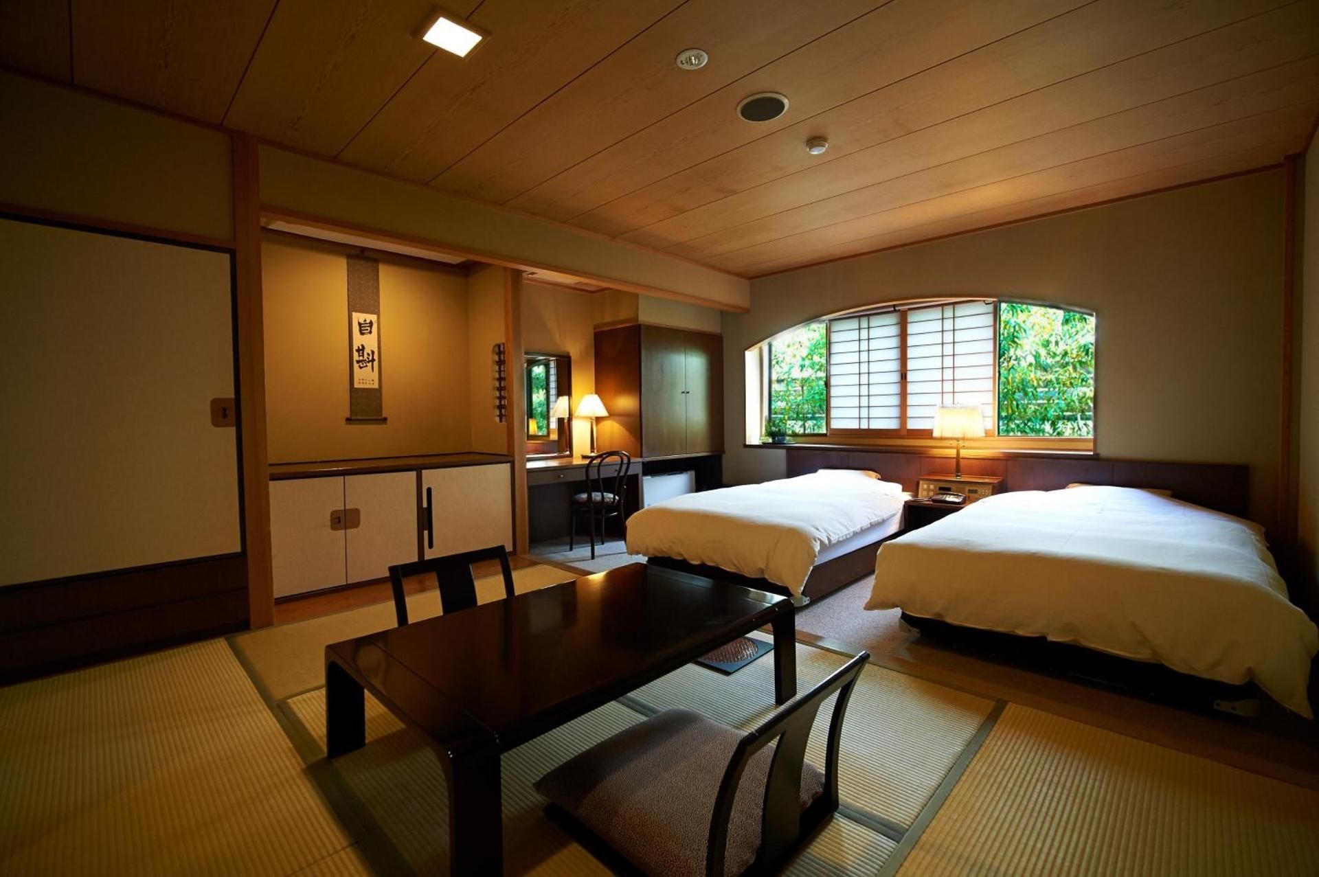 Room with Tatami Area and Shared Bathroom