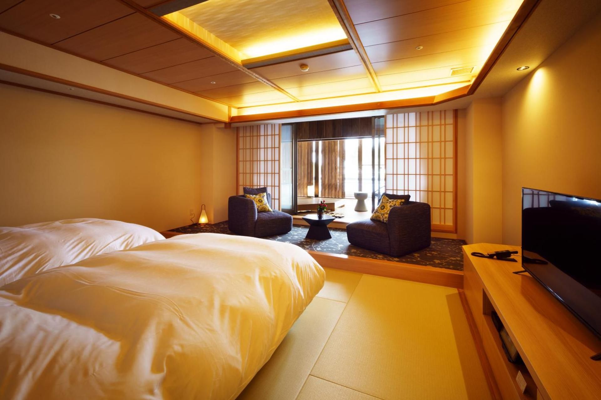 Twin Room with Open-Air Bath and Tatami Area