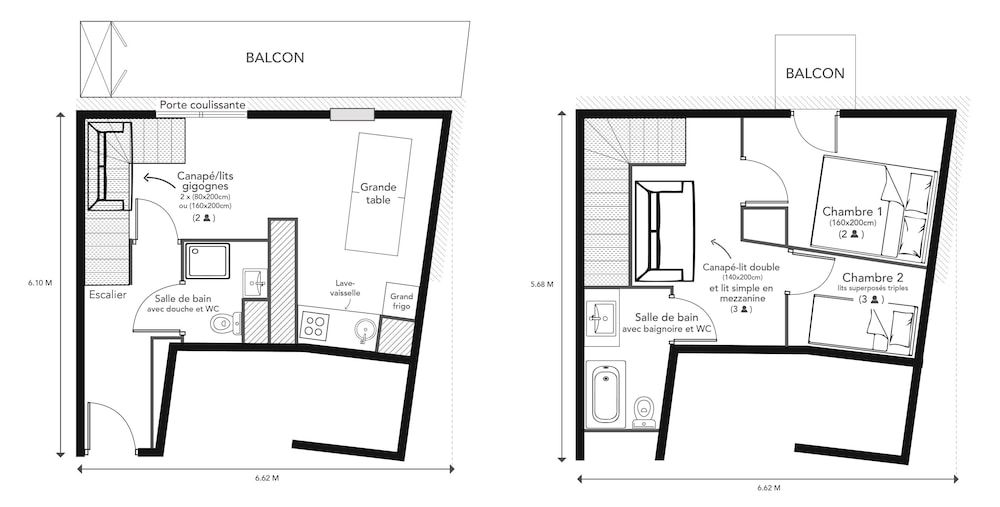 RisoulSki Antarès Deluxe Duplex, 2 Bedrooms, Balcony, Valley View 14