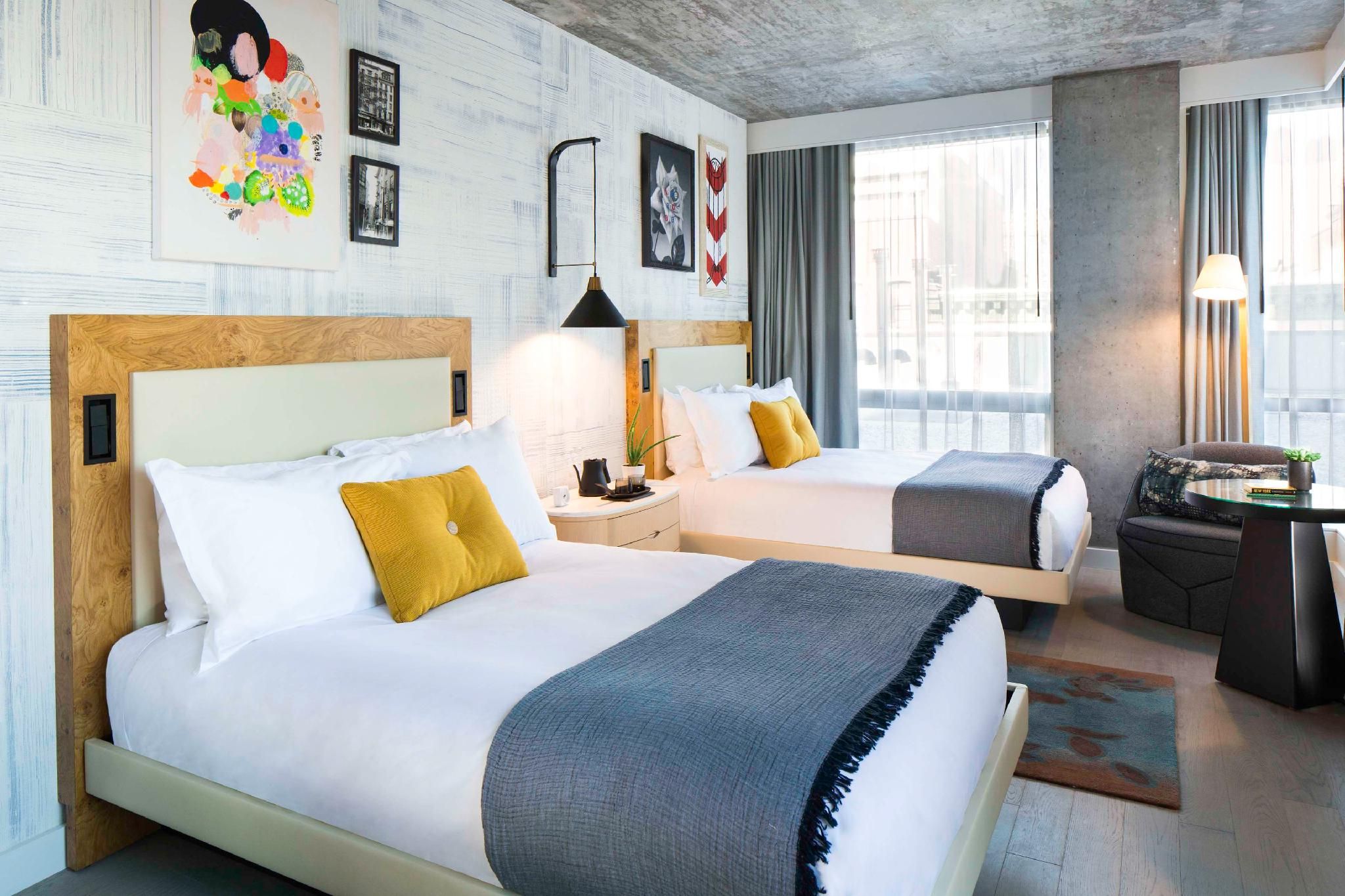 2 Double Beds With Manhattan Bridge View