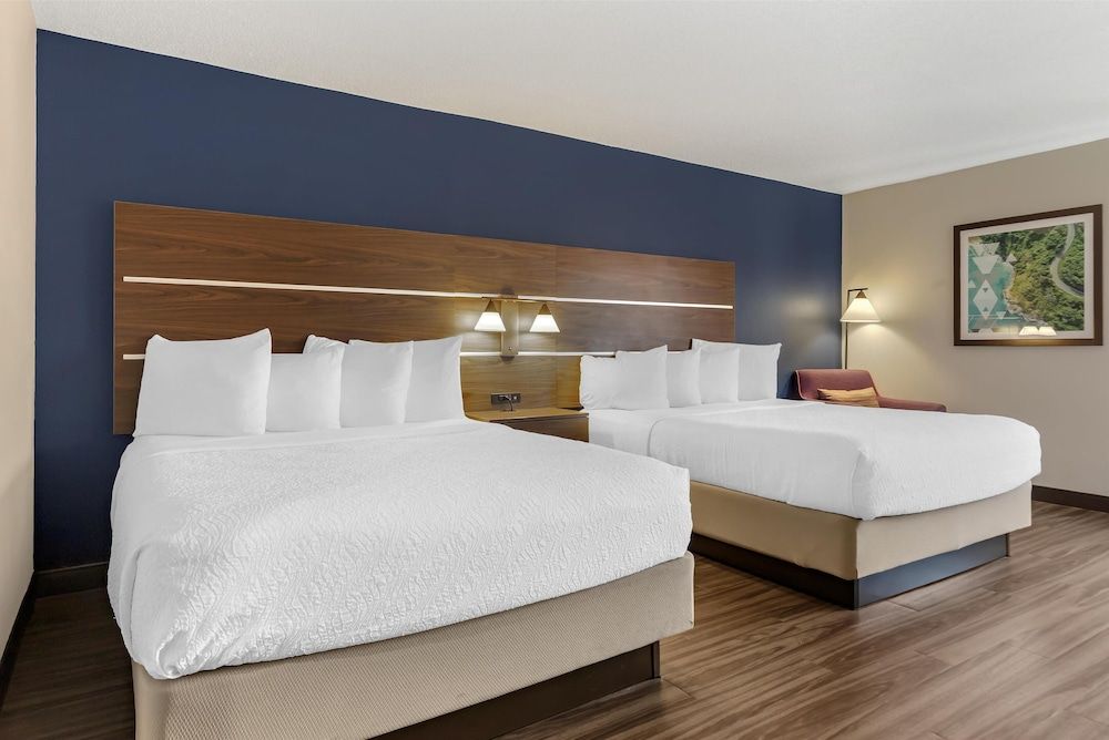 Standard Room, 2 Queen Beds, Non Smoking, Refrigerator & Microwave
